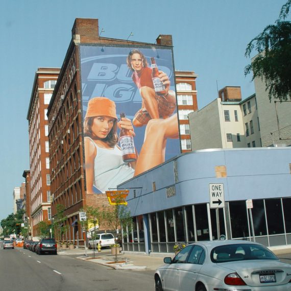 Bud Light mural in Cincinnati