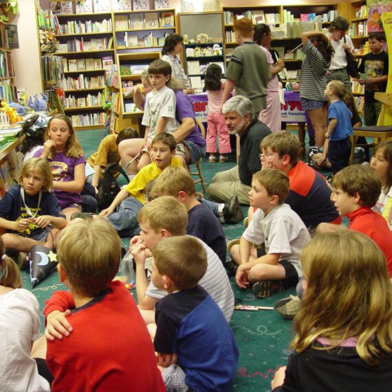 Kids at Harry Pottery book release