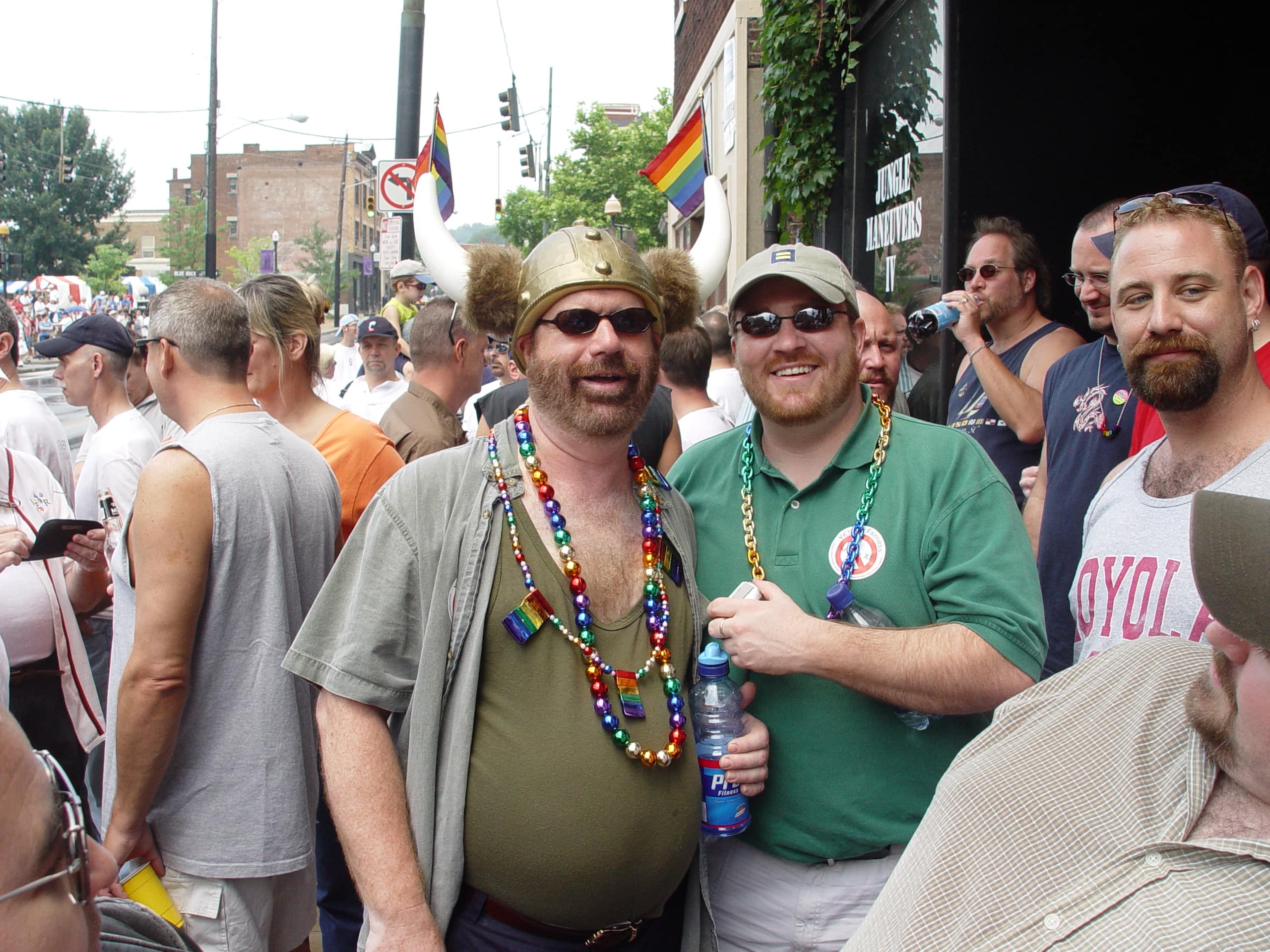 Male couple at Pride Parade