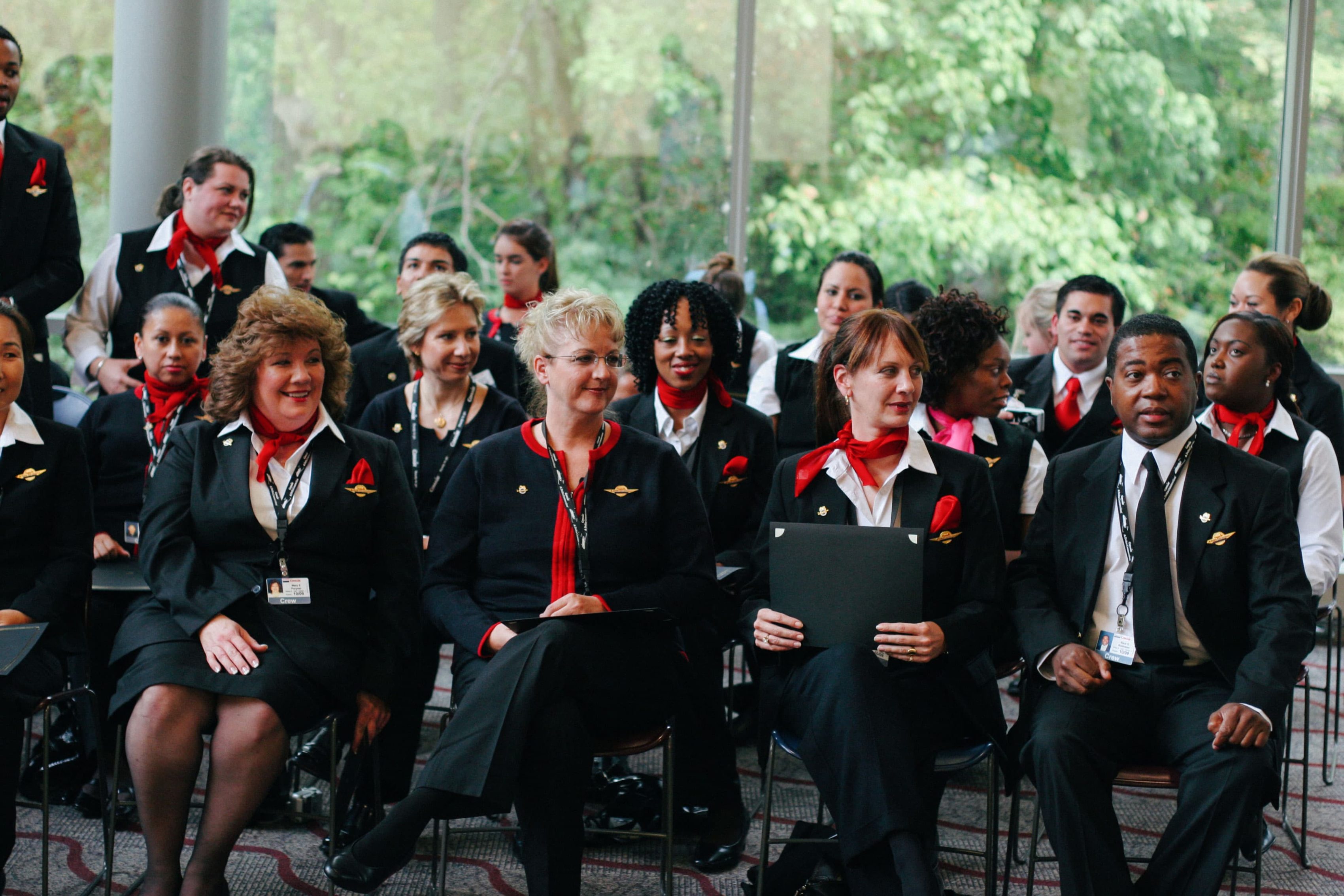 Robin Galea graduating from Flight Attendant training