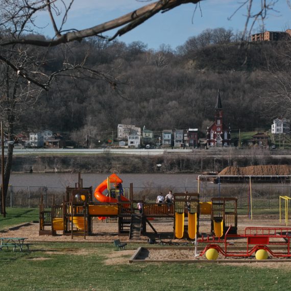 Playground in Kentucky next to Ohio River