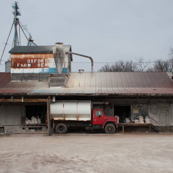 truck at feed store