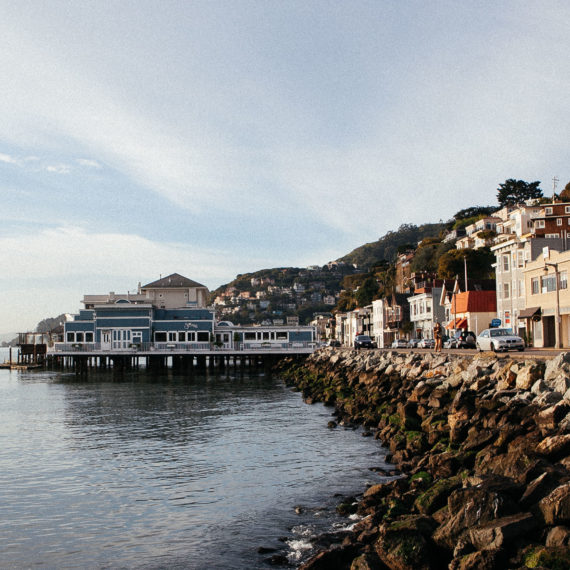 A coastal view of Sausalito