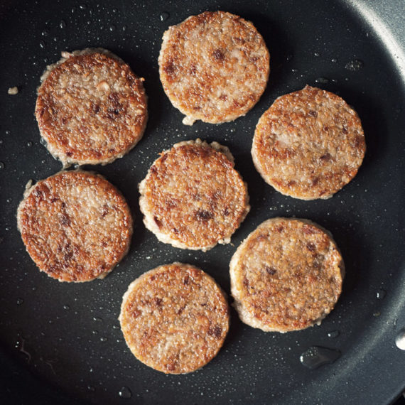 Geotta frying in a pan