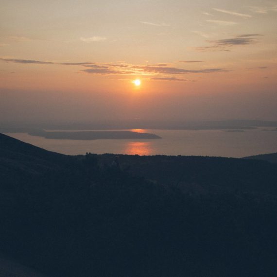 Sunrise from Cadillac Mountain at Acadia National Park