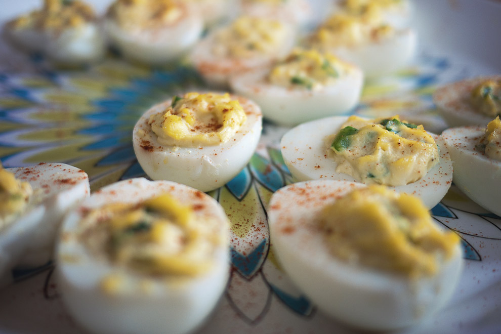 deviled eggs