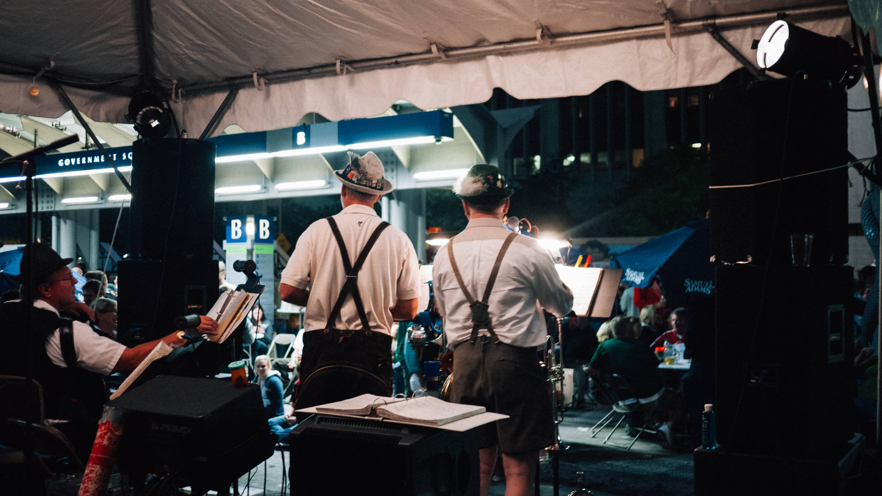 Men in lederhosen