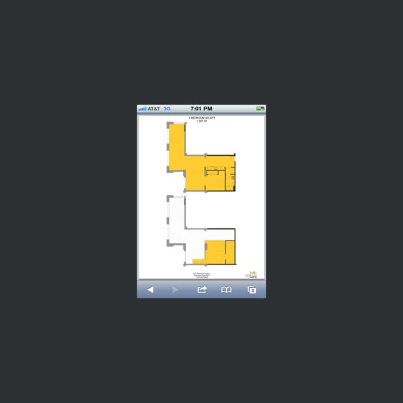 Screengrab of an apartment layout