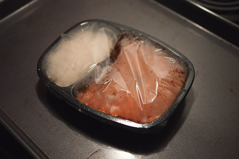 A frozen meal