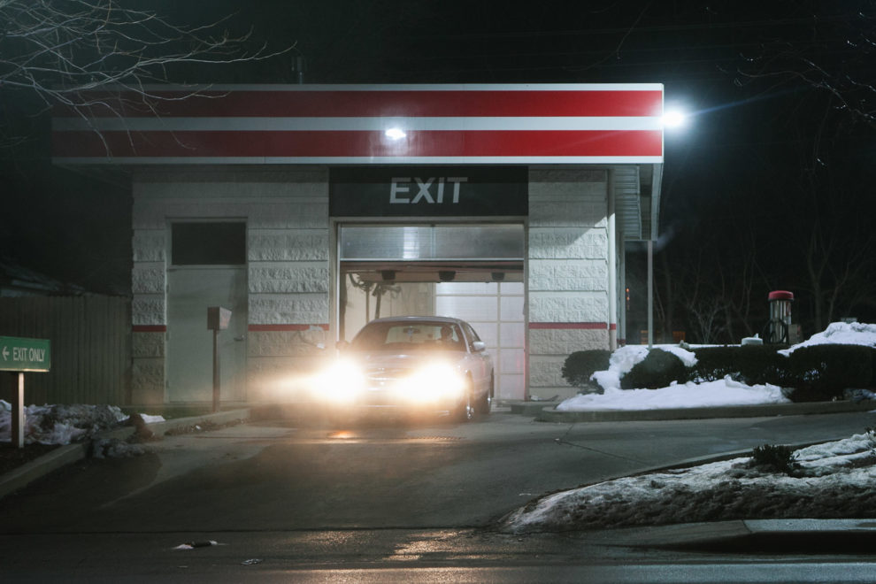 Exiting the Circle K car wash