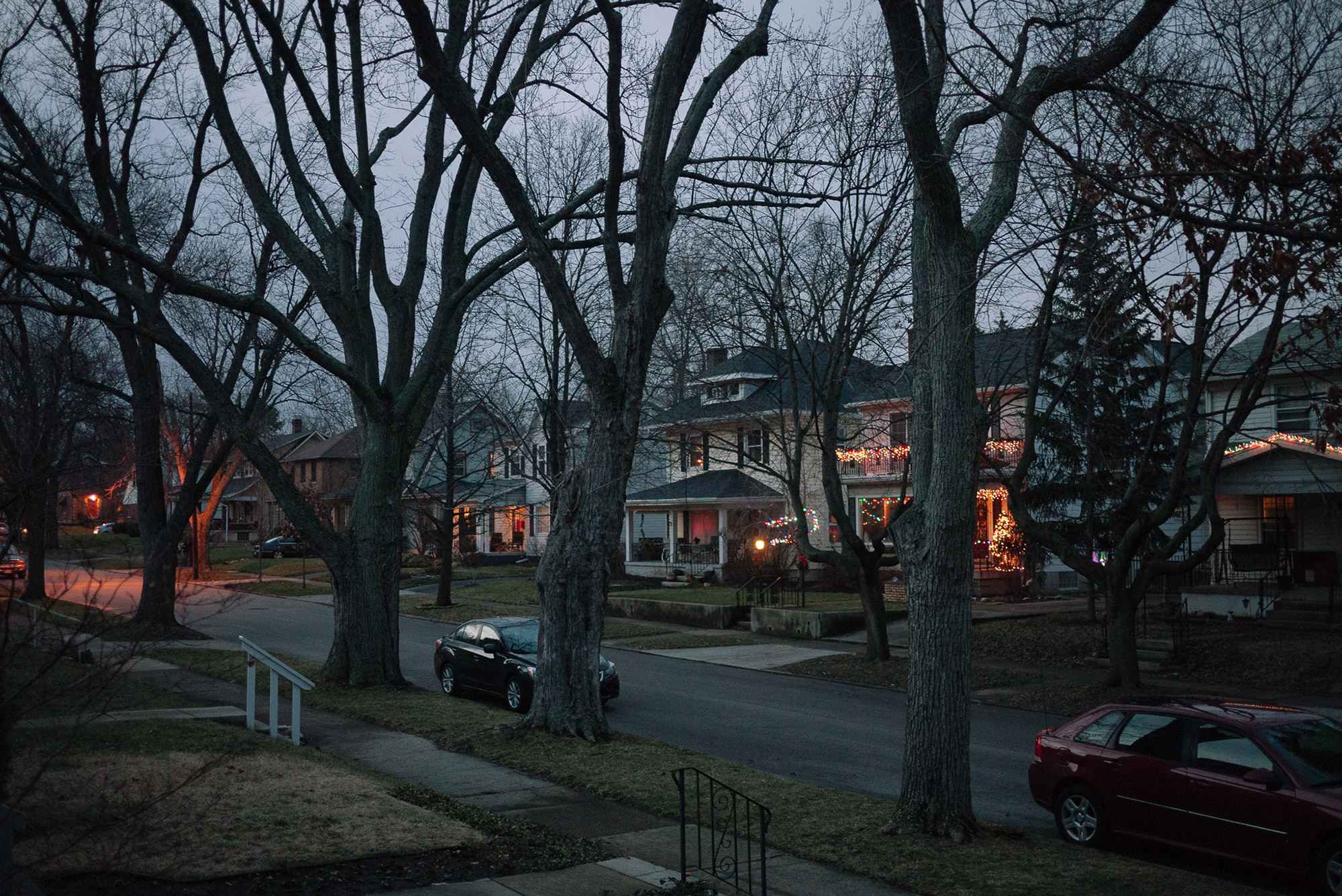 Decorations at dusk