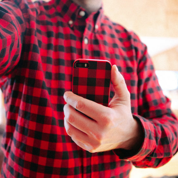 Plaid shirt, plaid phone case