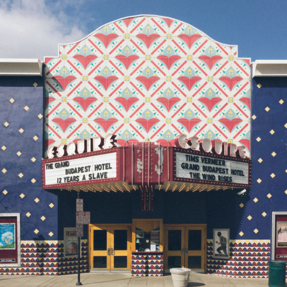 Esquire Theatre marquee in March 2014