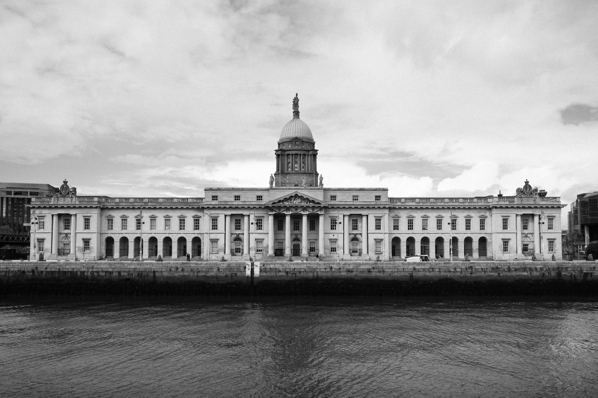 Neoclassical 18th century building in Dublin, Ireland