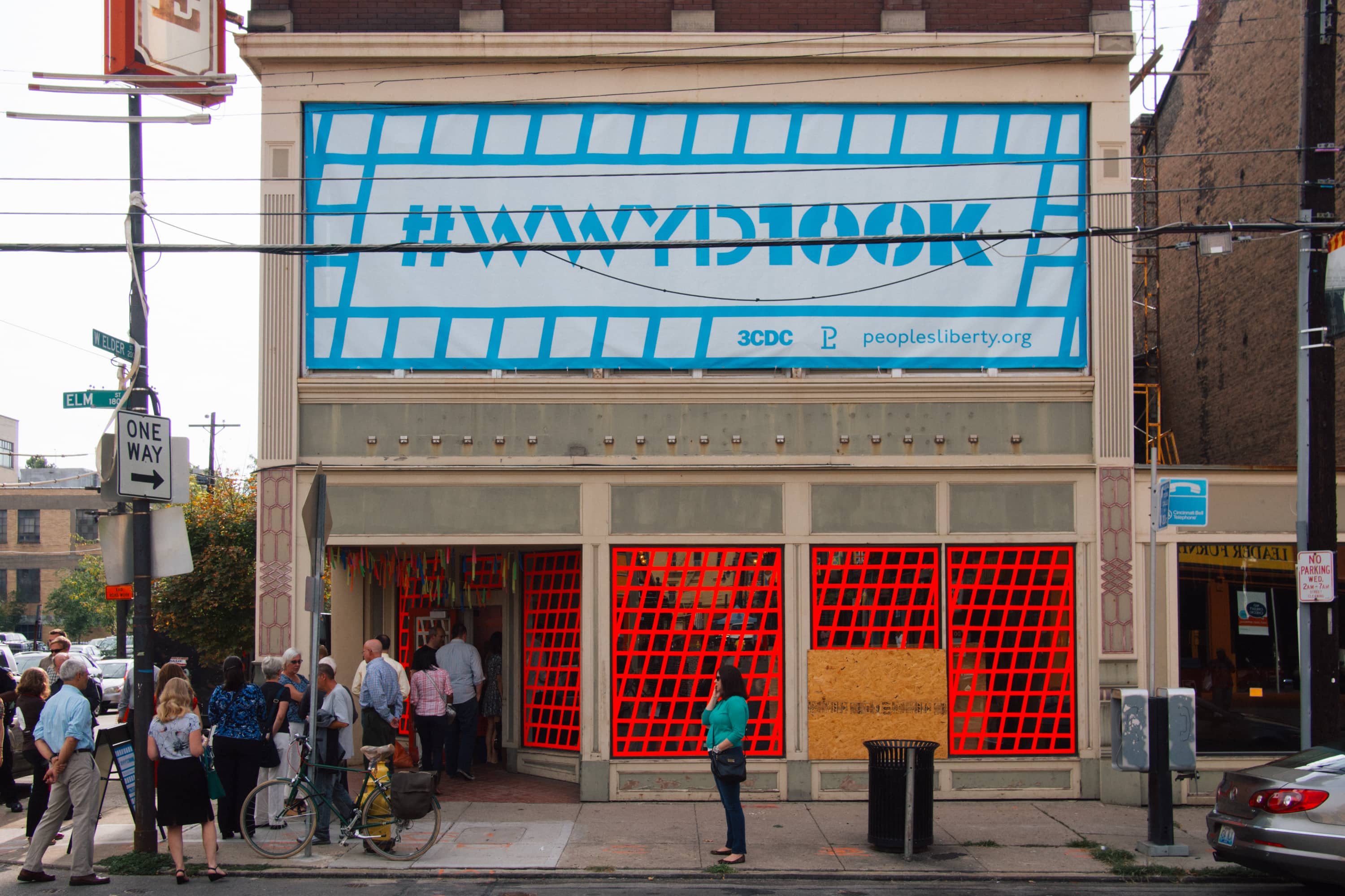 WWYD100K banner on a building under construction