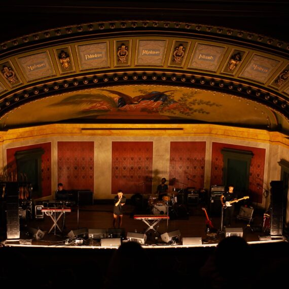 Perfume Genius performs at Memorial Hall in Cincinnati during the MusicNOW Festival in 2015