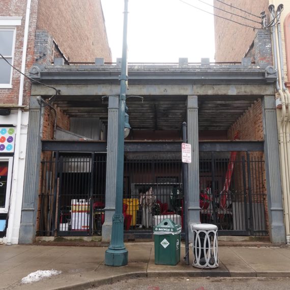 Building in Findlay Market getting ready to be rehabbed