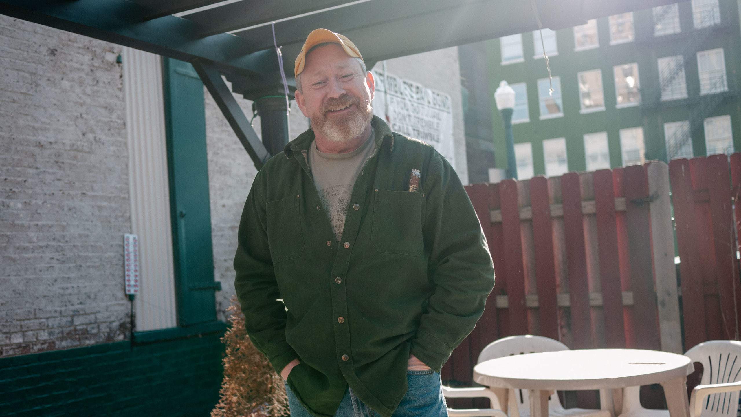 A smiling man with goatee