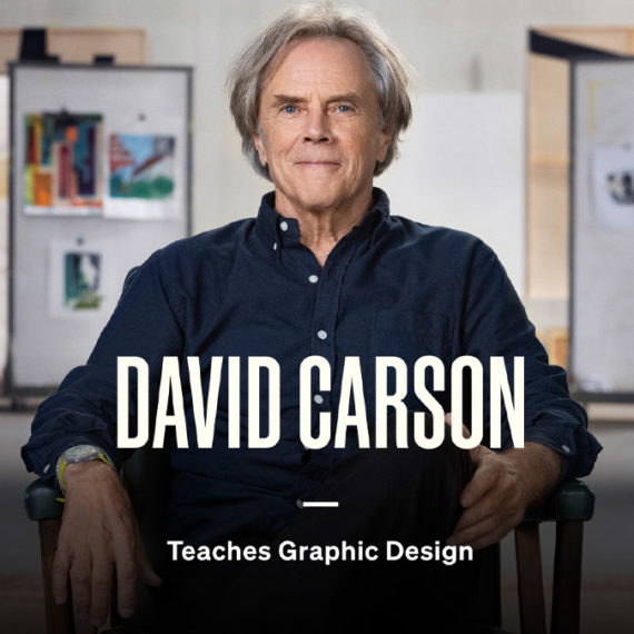 David Carson teaches design (Masterclass still)