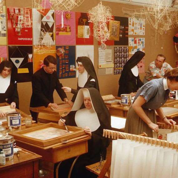 Nuns making art and designing things!