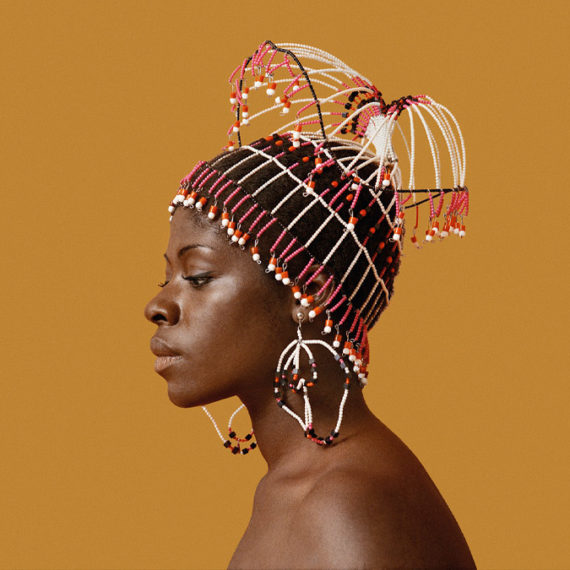 Photo of black woman with elaborate headpiece