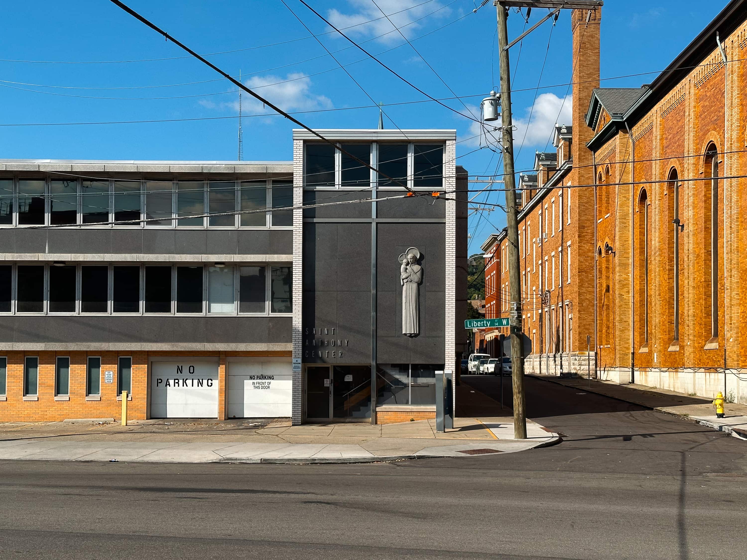 Mid-century modern church in downtown Cincinnati