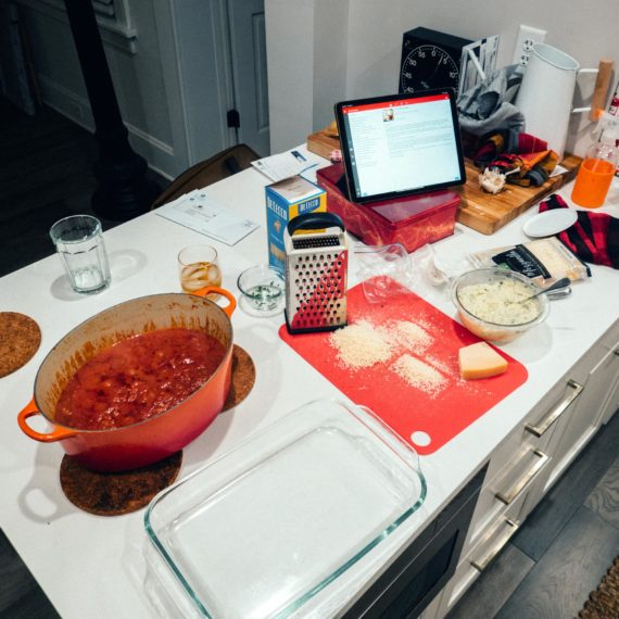 Lasagna preparation