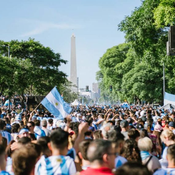 Celebrations for the 2022 World Up in the streets of Argentina