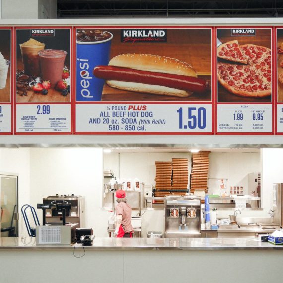 The food court at Costco