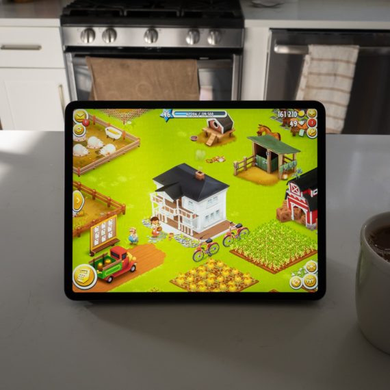 Hay Day game on a tablet computer