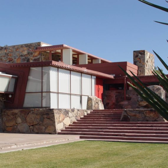 Taliesin West building designed by Frank Lloyd Wright