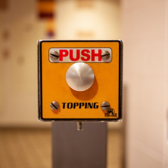 Push topping button