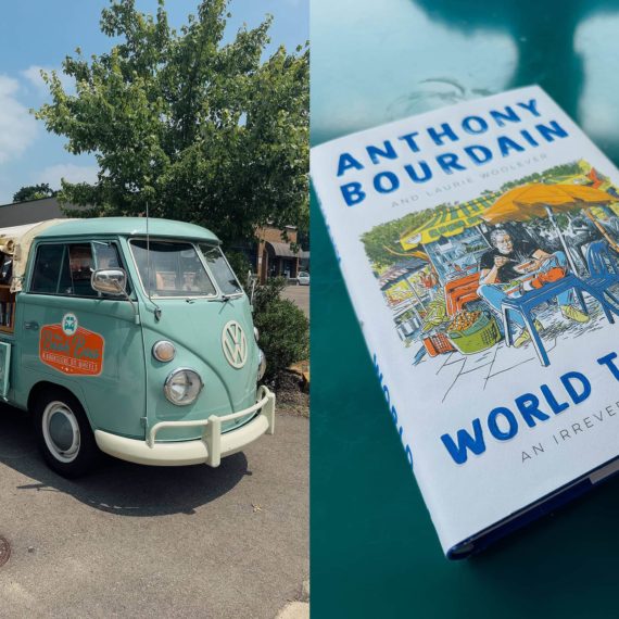 Book Bus and Anthony Bourdain’s World Travel book