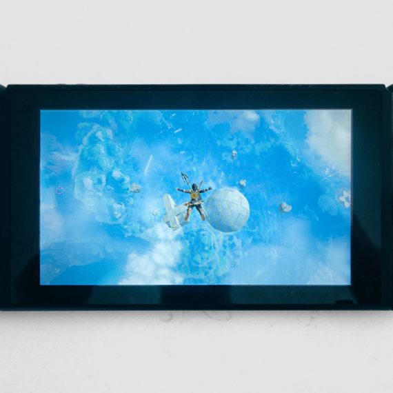 Legend of Zelda Tears of the Kingdom on a portable Nintendo Switch console