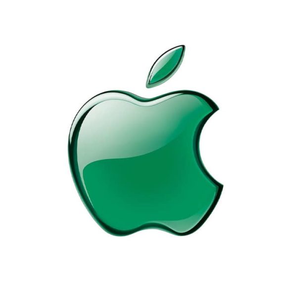 Shiny green Apple icon