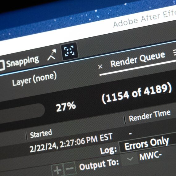 Rendering screen from Adobe After Effects