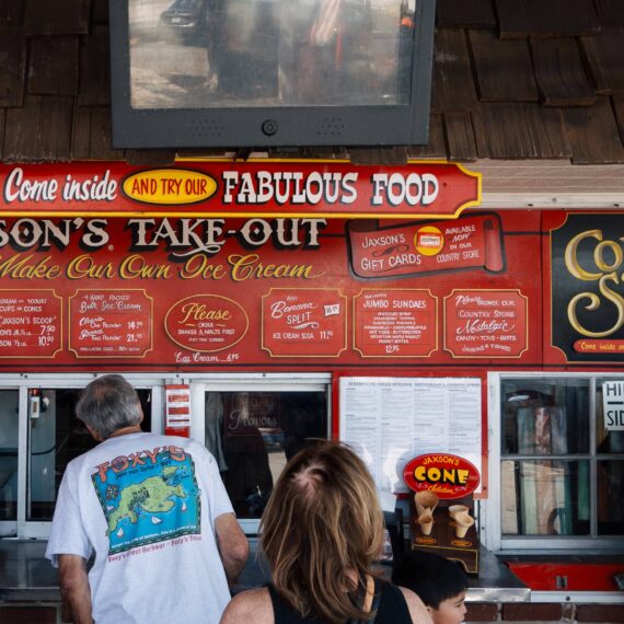 Jaxsons menu board in south Florida